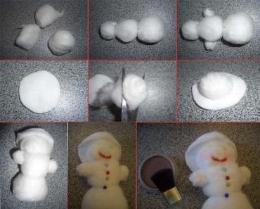 Как сделать снеговика из бумаги – лучшие мастер-классы с фото