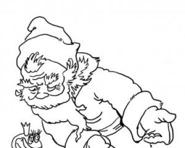 Дед мороз раскраска Раскраска дед мороз с посохом и снегурочкой